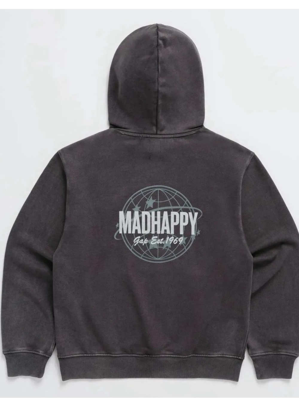 NWT Madhappy x GAP Global Blue Hoodie Sweatshirt Size : Medium New With Tags